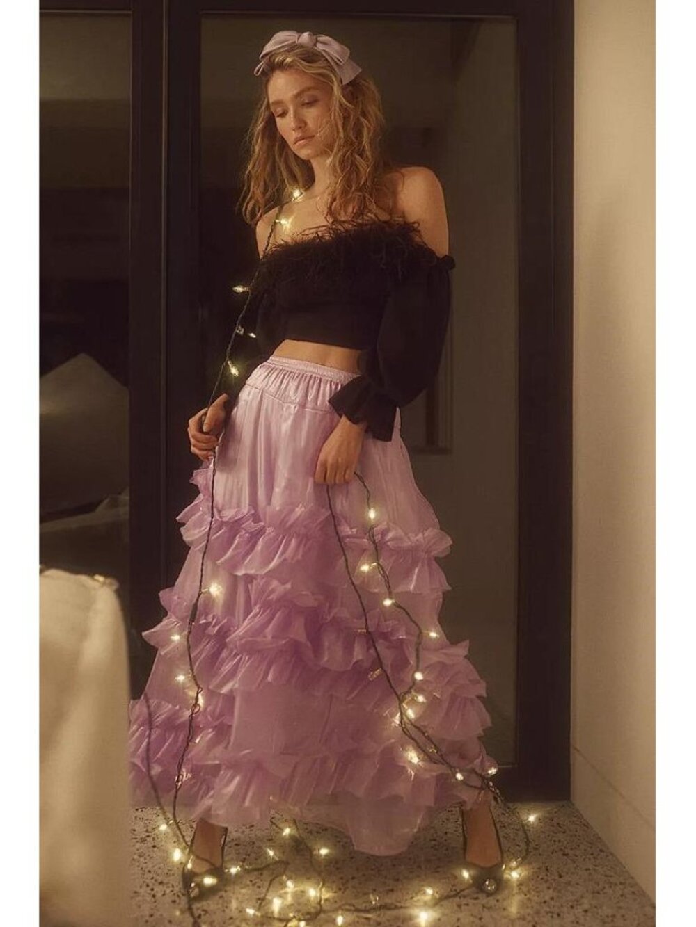 FREE PEOPLE Women's Chevelle Skirt Size S in Lavender